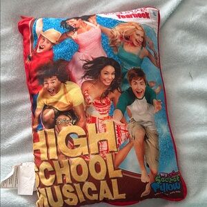 New Disney High School Musical Pillow with Red and Gold Text